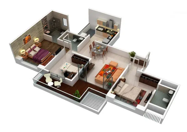 3bhk Floor Plan