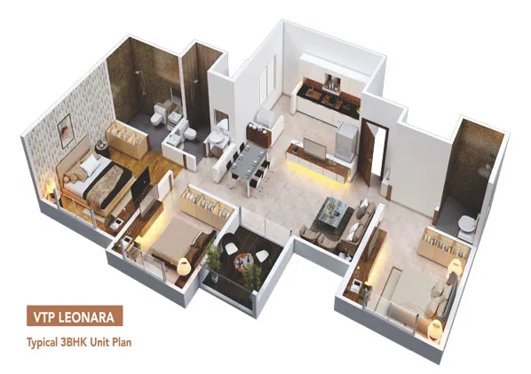 3bhk Floor Plan